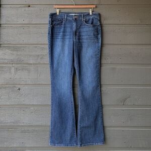 Levi Strauss Signature Mid Rise Bootcut Jeans Size 12 Dark Wash Stretch